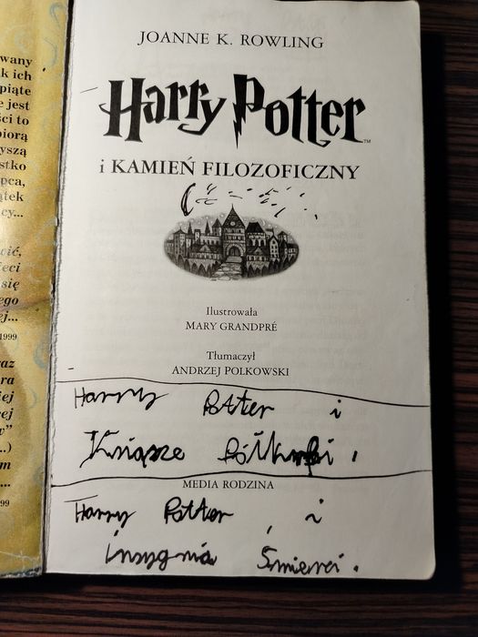 Harry Potter i kamień filozoficzny J.K. Rowling Frombork • OLX.pl