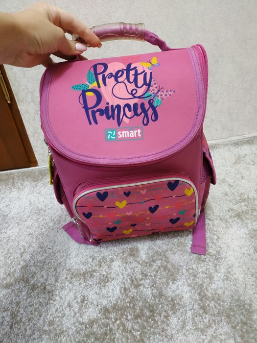 Школьный рюкзак каркасный и ортопедический smart для девочки