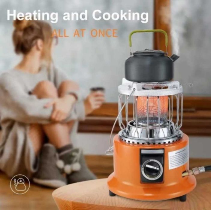 Газовий обігрівач портативний, газова плита, газовый обогреватель