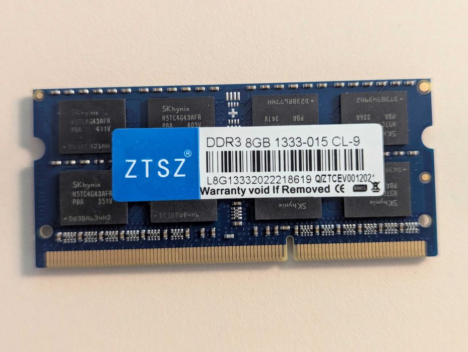 DDR3 8 GB sodimm PC3L-1333 CL9, модулі пам'яті, для нотубука