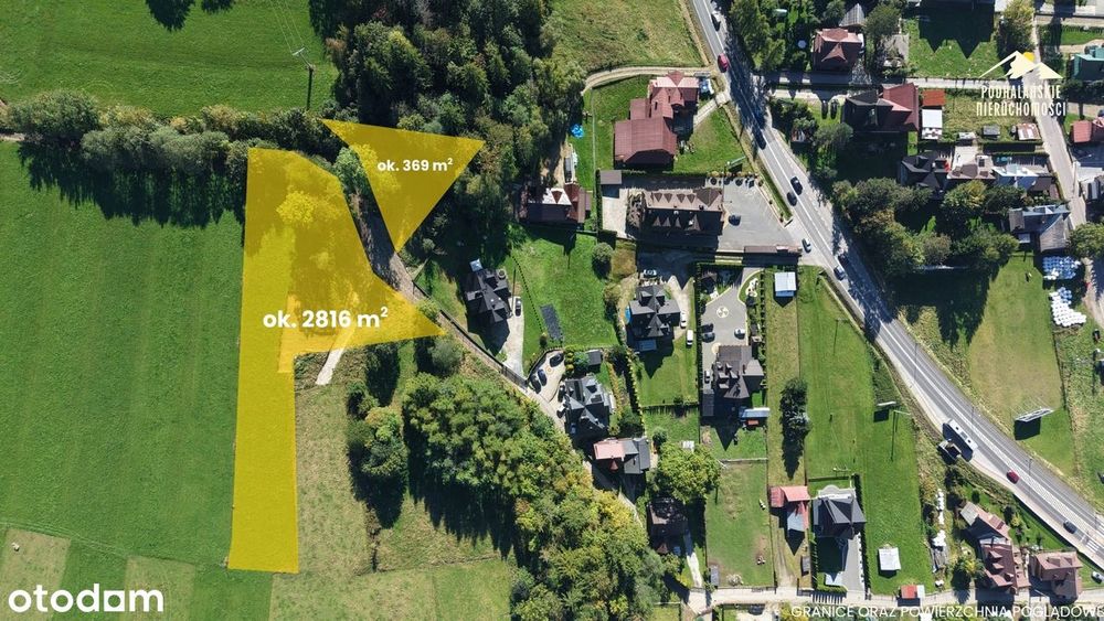 Działka budowlana blisko Zakopanego. Dookoła cisza i górski klimat