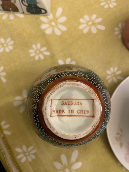 Jarro Satsuma porcelana chinesa