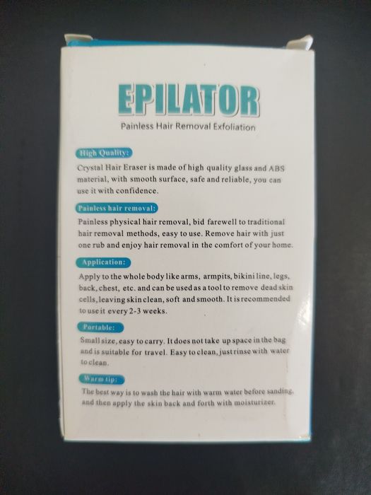 Depiladora de Corpo de Cristal