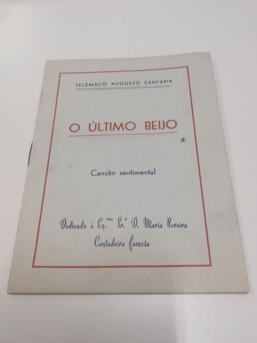 Santana, Telémaco Augusto - Canção Sentimental - O Último Beijo