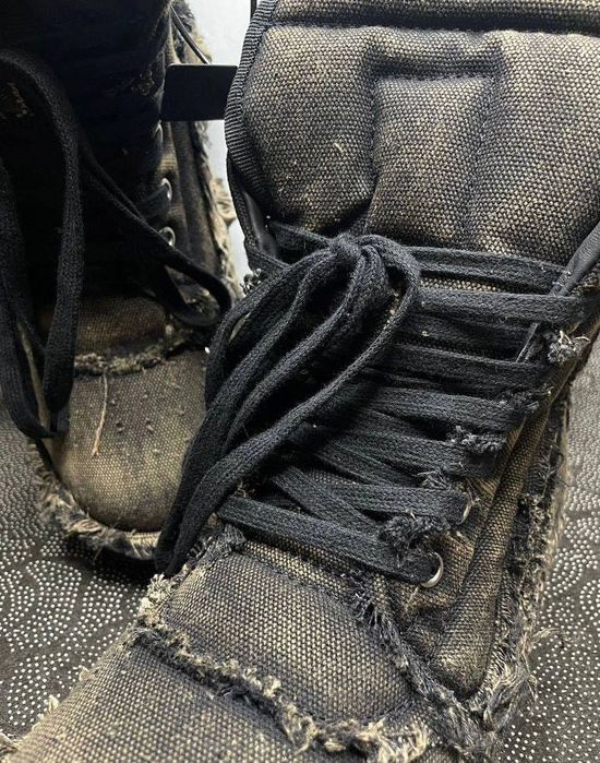 Кеды Rick Owens ramones distressed