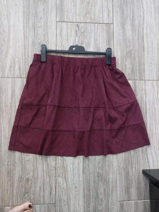 R.XL bordowa spódnica hit sezonu