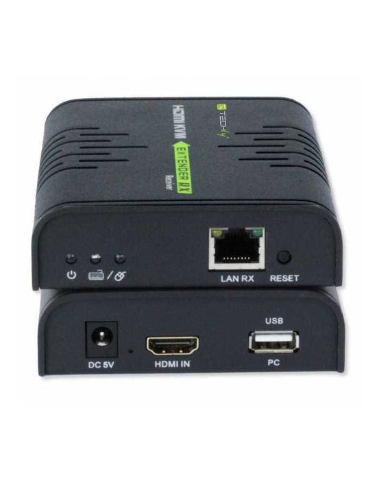 KVM Extender HDMI + USB po skrętce Cat.5/5e/6 120m NOWY