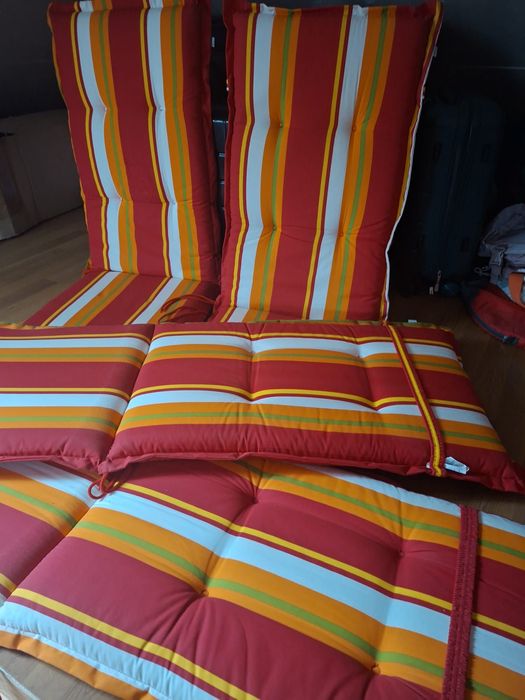 Zestaw ogrodowy stół i 5 krzeseł drewno tekowe