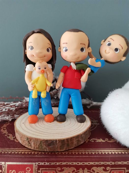 Famlia em BIiscuit- presentes criativos