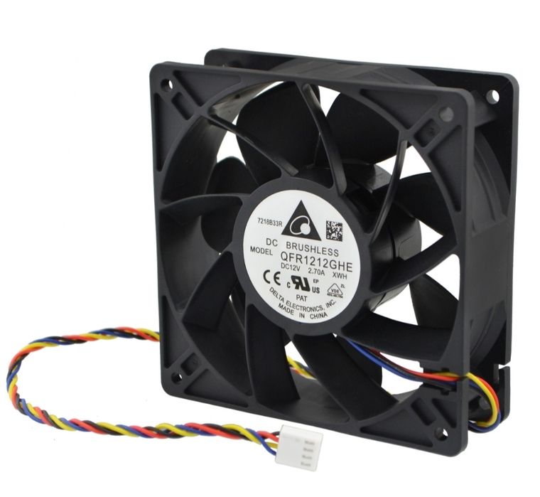Кулер 120х120 для Asic Bitmain 12V 2.7A