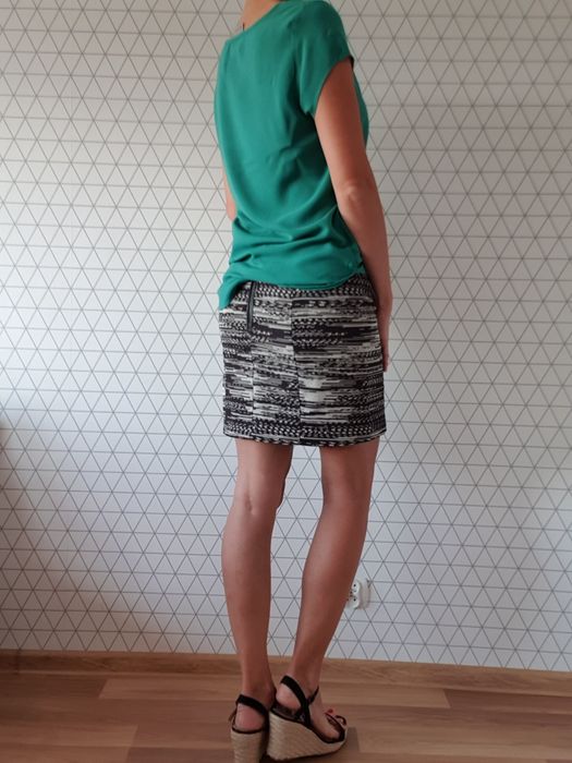 Spódnica H&M czarnobiała