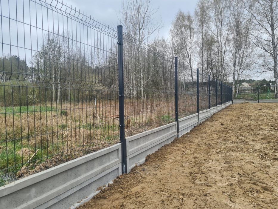 Ogrodzenie panelowe z montazem komplet z montazem betonem i dostawa