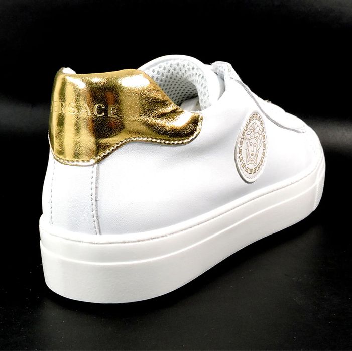 Versace оригінал Італія білі кеди шкіра р.37