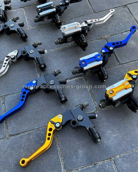 Комплект зчеплення і гальм з регульованими ручками універсальні важелі