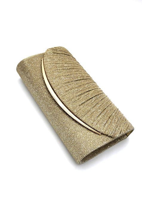 Kopertówka damska wieczorowa złota