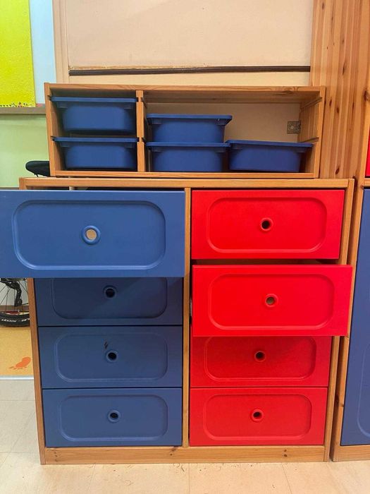 Pack 8 armários para arrumos de criança