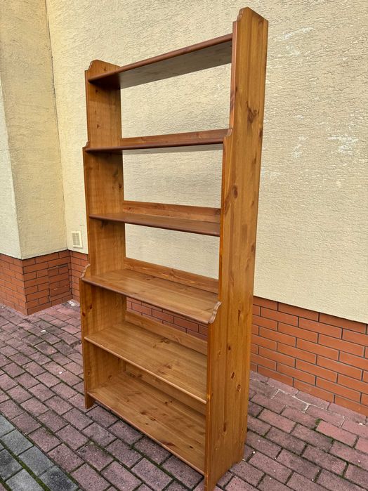 Regał drewniany ikea leksvik szafa komoda witryna kredens półka szafka