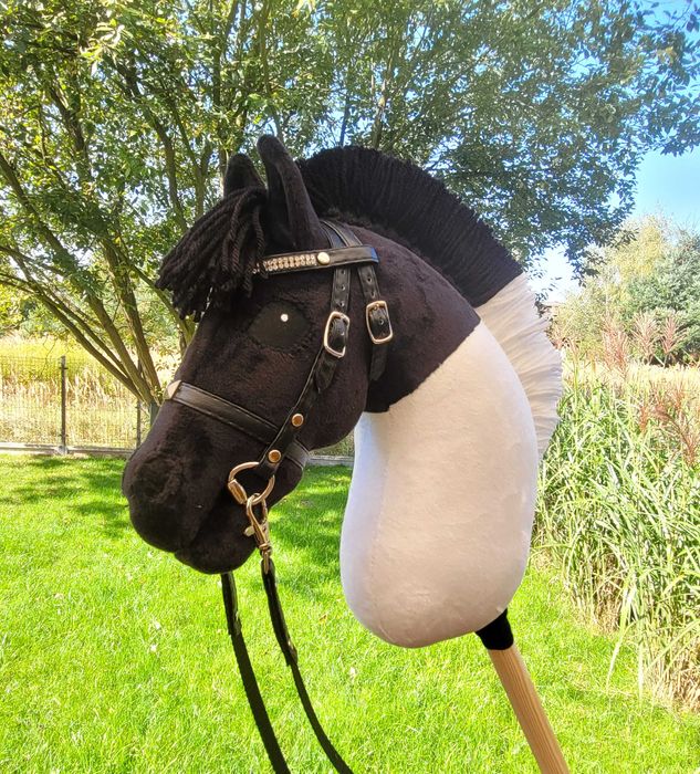 Konik Hobby Horse Fiord A4 ręcznie szyty z minky,zestaw z ogłowiem #24
