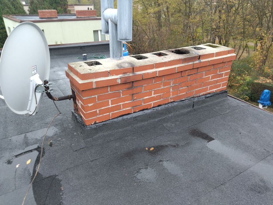 Dach gonty bitumiczne papy termozgrzewalne malowanie dachów