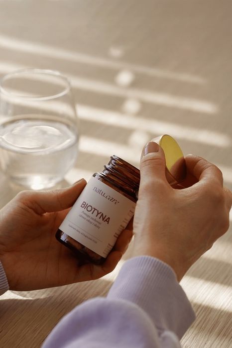 biotyna na włosy inulina witamina b7 2500 mcg g 60 kapsułek natu.care