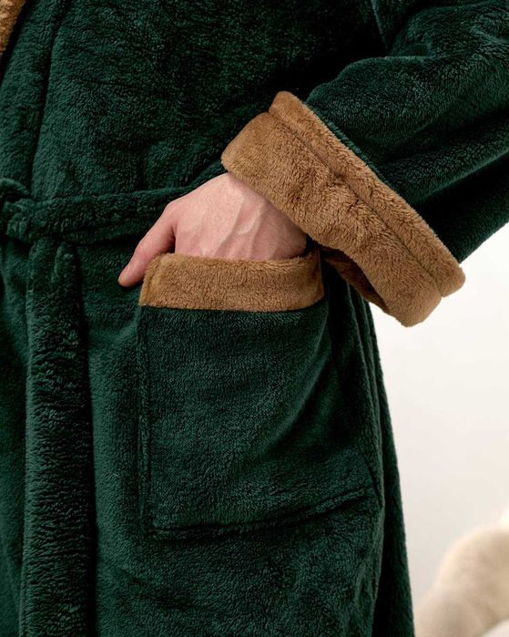 Халат махровый мужской тёплый