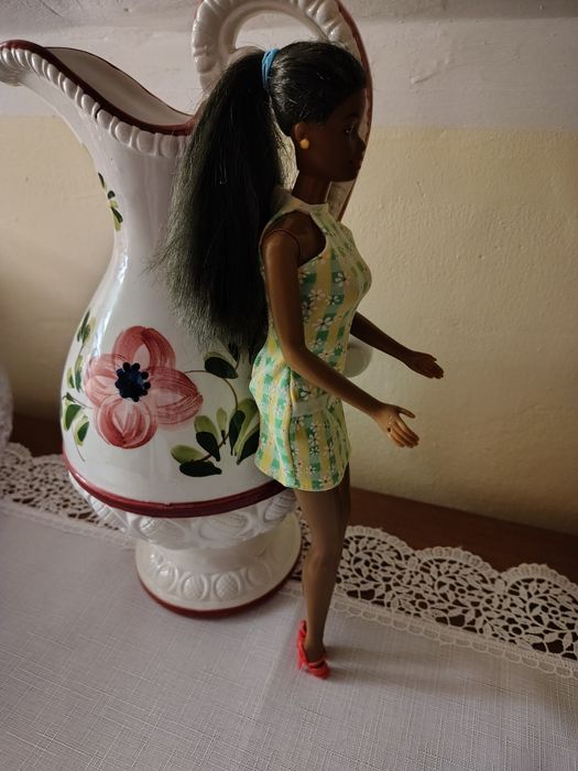 Lalka Barbie Pretty on Plaid afroamerykanka  orginał Mattel 1966/ 1990