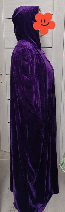 Дорослий карнавальний костюм мантія велюрова маг чарівник