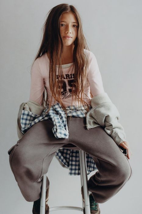 Джогери карго zara сірі штани дівчинці 164 (13/14 років)