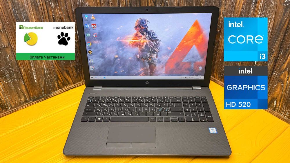 Недорогий Офісний Ноутбук Hp 250 G6 /Core i3-6006U/SSD 128 GB/ГАРАНТІЯ