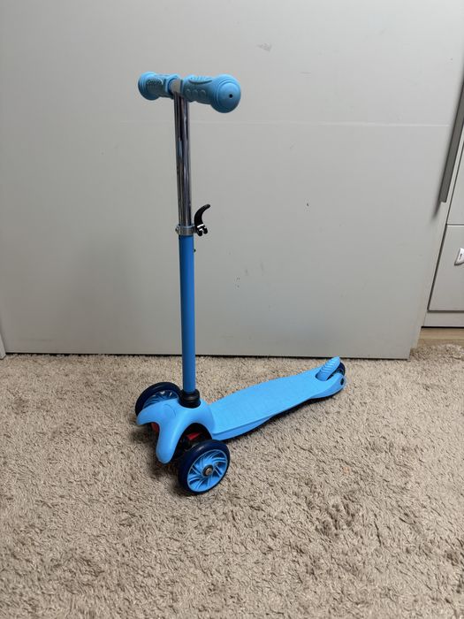 Самокат scooter синій для дійтей від 2до4