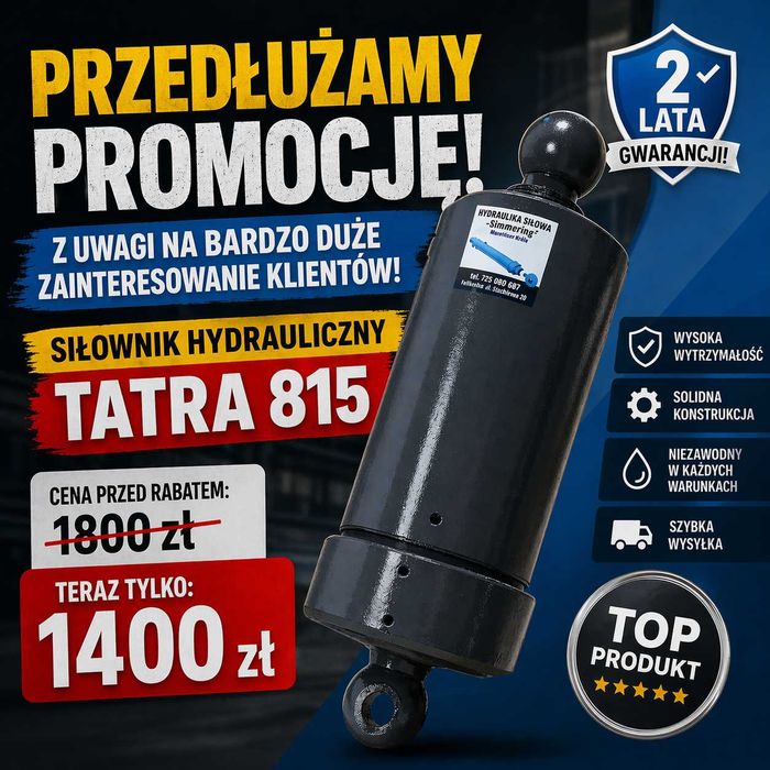 Siłownik TATRA 815! 2 LATA GWARANCJI!! Od ręki