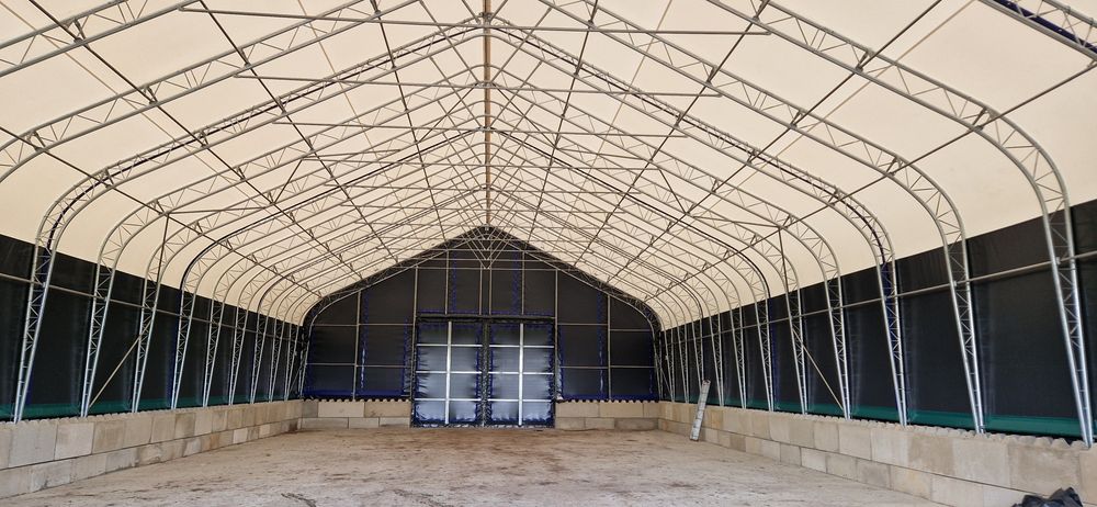 Hala 15x30x7,5 łukowa namiotowa obora bele garaż magazyn