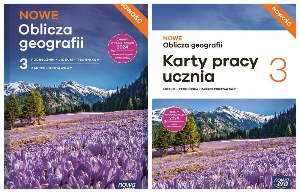 Nowe Oblicza Geografii 3 Karty Pracy + Podręcznik Zakres Podstawowy Nowa Era 2026