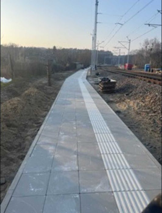 Kostka brukowa , drogi, Polbruk, roboty ziemne, koparka, wywrotka