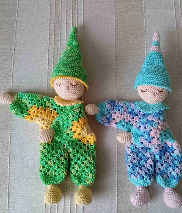 В'язані гачком іграшки. Комфортери - сплюшки. Піжамниця - котик.