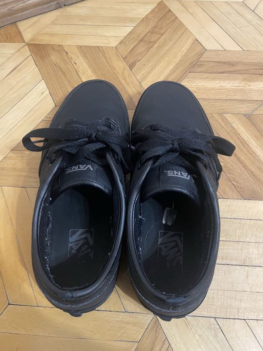 Vans | skórzane | czarne | 40,5 | 26cm | sneakers | tampki