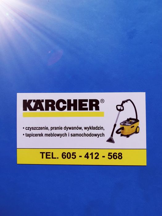Karcher Stęszew pranie czyszczenie wykładzin dywanów tapicerki ozonowa