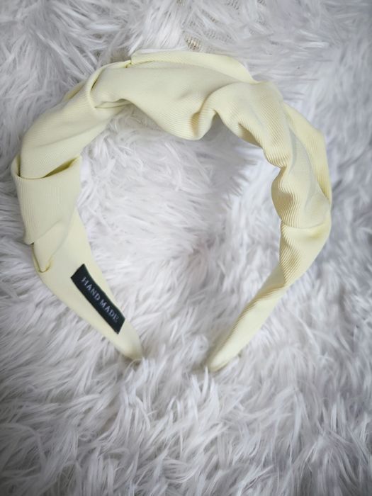 Opaski na włosy szerokie z marszczeniem mix kolorów do wyboru