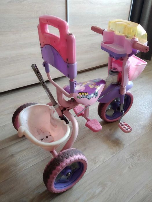 Велосипед детский трехколесный розовый