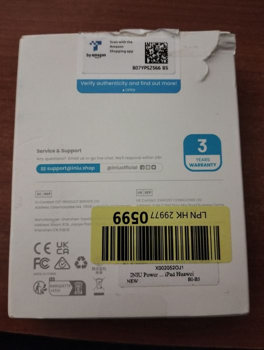 Powerbank INIU 20000 mAh