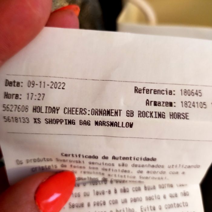 Cavalinho de Baloiço em cristal Swarowsky