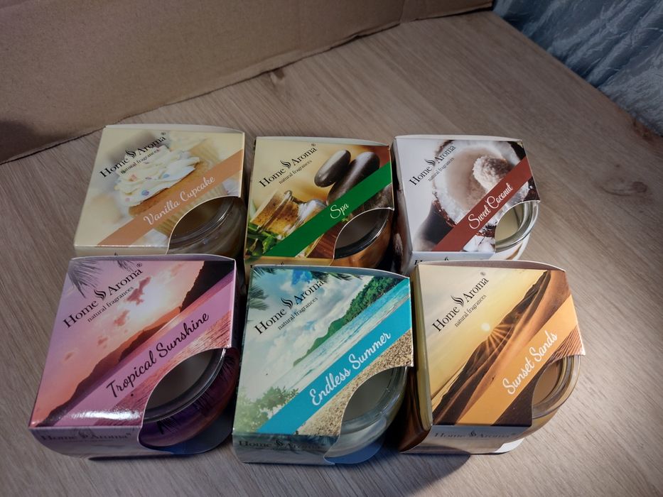 Zestaw 6 świec Home Aroma miks