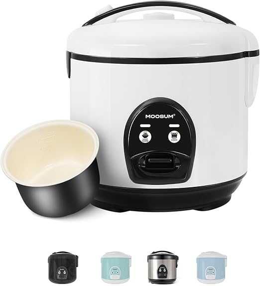 RYŻOWAR 0.8L Elektryczny garnek do gotowania ryżu MOOSUM One Touch