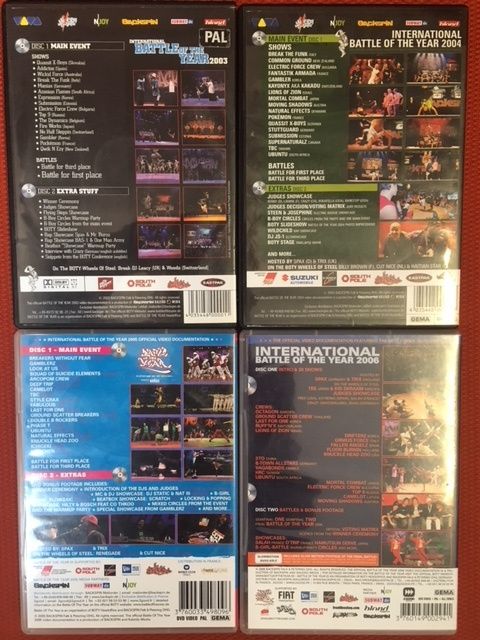 Breakdance/B-Boying videos DVD's