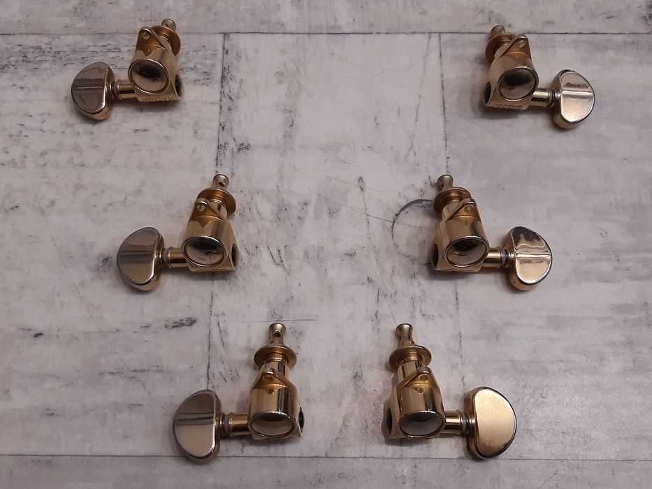 Klucze Gitarowe Grover Gold 3+3 Les Paul-SG- wysyłka lub dodam Gratis