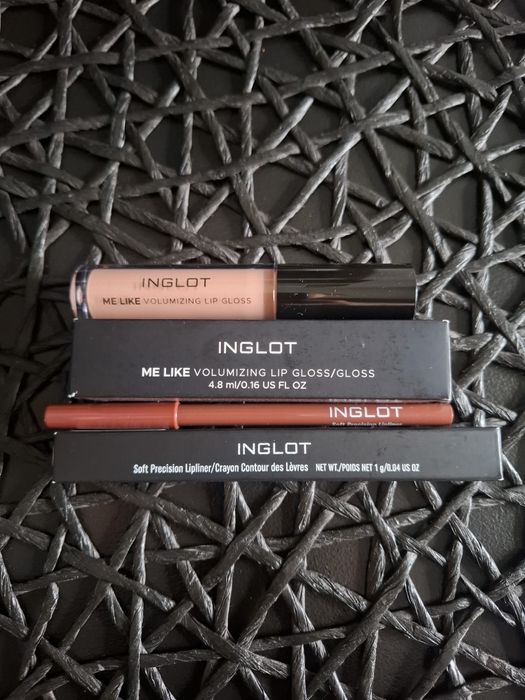 Inglot błyszczyk i konturowka