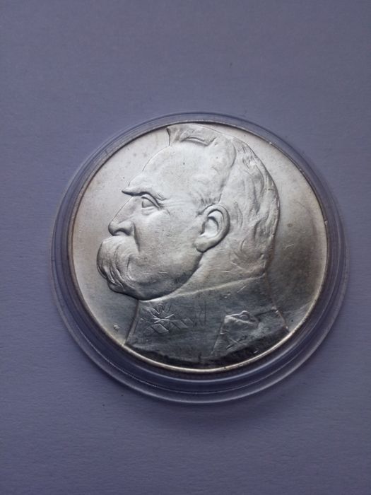 Moneta srebrna 10 zł Piłsudski 1939