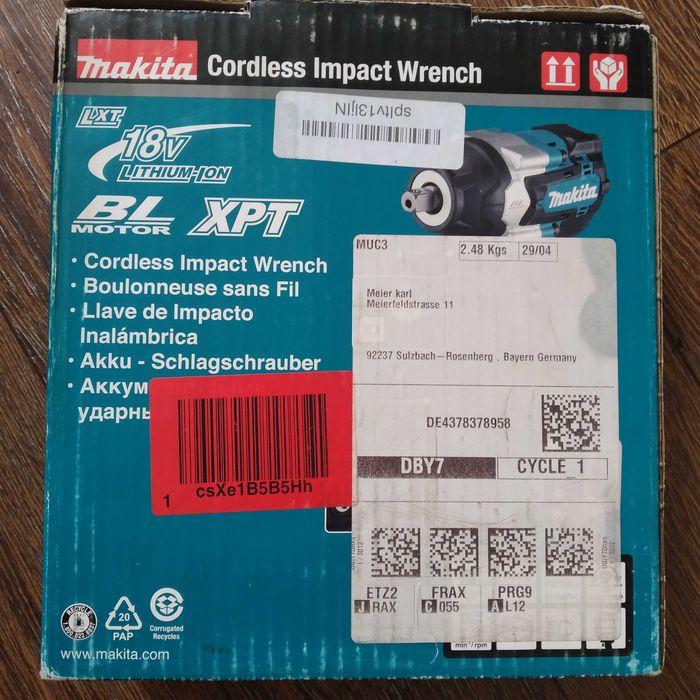 Гайковерт Makita DTW701Z