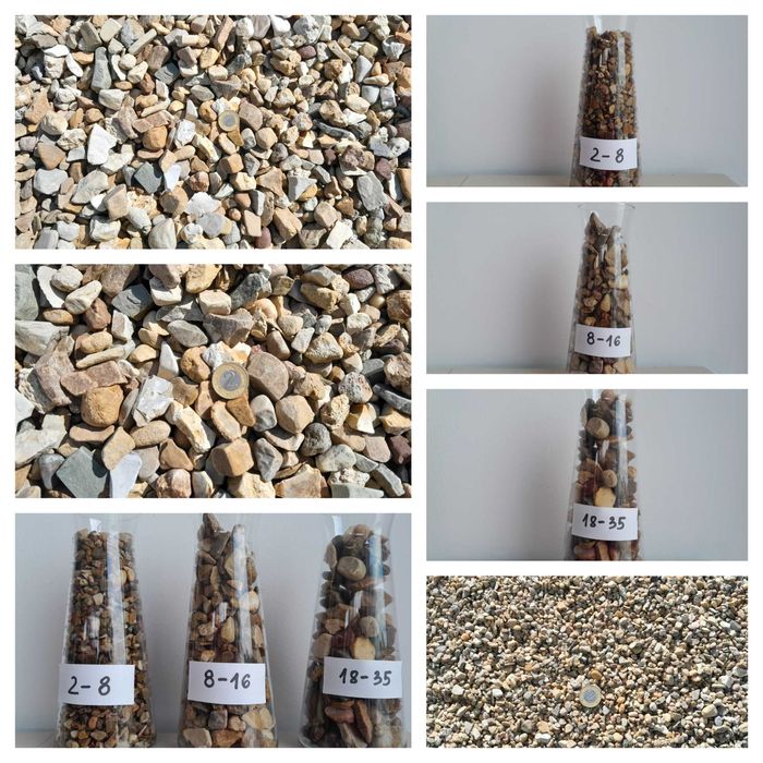 Kielce -kwarcyty, Grysy, kruszywo budowlane szare i białe PARKINGI, PO