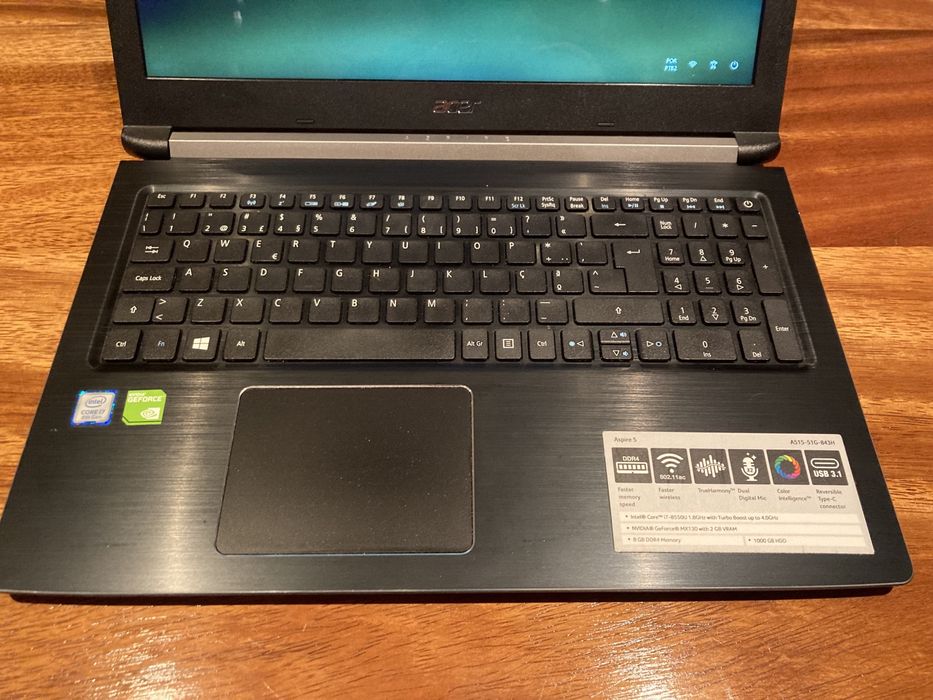 Acer Aspire A515-51G i7-8550U 256GB NVME